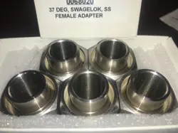 5- SWAGELOK - SS 1610-A-16ANF 37 DEGREE FEMALE ADAPTER- SWAGELOCK ---------  NOS