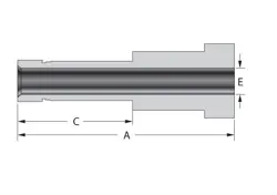 5 PIECE PACKAGE SWAGELOK EQUIVALENT TO SS-16-VCO-3-16TA 1 IN VCO TO 1 IN TUBE OD