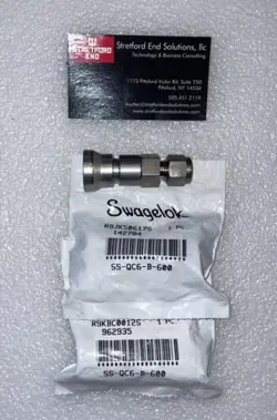 LOT OF 3 SWAGELOK SS-QC6-B-600K2 STAINLESS STEEL NEW!!