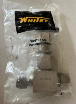 WHITEY SWAGELOK SS-8RS8 316 STAINLESS STEEL 1/2'' X 1/2'' NEEDLE VALVE