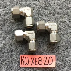 NOS - SET OF 3 - 1/2 TUBE UNION SWAGELOK SS-810-9 STAINLESS STEEL ELBOW FITTING
