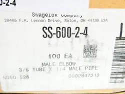 SWAGELOK SS-600-2-4 STAINLESS