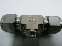 BOX OF 50 SWAGELOK SS-1010-3-10-6 STAINLESS TEE FITTING 3/8IN X 5/8IN TUBE