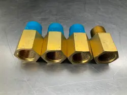 (4) SWAGELOK BRASS MALE TO FEMALE 1/2