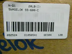 SWAGELOK SS-600-C STAINLESS