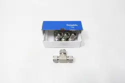 BOX OF 4 SWAGELOK SS-1010-3 STAINLESS TEE 5/8IN TUBE X 5/8IN TUBE X 5/8IN TUBE