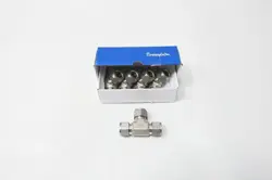 BOX OF 5 SWAGELOK SS-1010-3 STAINLESS TEE 5/8IN TUBE X 5/8IN TUBE X 5/8IN TUBE