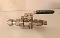 SWAGELOK SS-63TS12 BALL VALVE 2200 PSIG STAINLESS STEEL CF3M 0.516 IN 60 SERIES