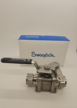 SWAGELOK SS-63TS12-JL 3-PIECE 60 SERIES BALL VALVE, REINFORCED PTFE SEATS, 3/4
