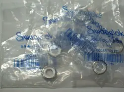 5 - SWAGELOK STAINLESS VCR SILVER PLATED GASKET RETAINER ASSEMBLY, SS-4-VCR-2-GR