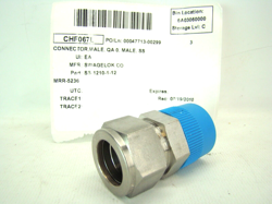 SWAGELOK SS-1210-1-12 MALE CONNECTOR 3/4