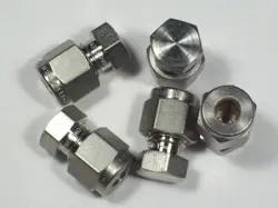 5 - SWAGELOK STAINLESS STEEL CAP FITTINGS, 1/4