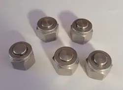 LOT OF 5 - SWAGELOK STAINLESS STEEL TUBE PLUG FITTINGS, 3/8