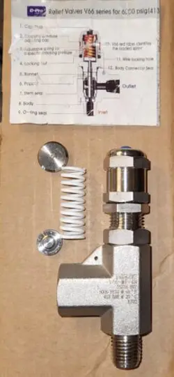 RELIEF VALVE BLUE
