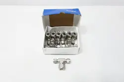 BOX OF 10 SWAGELOK SS-600-3-6-8 STAINLESS TEE 3/8IN TUBE 3/8IN TUBE 1/2IN TUBE