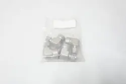 PACK OF 4 SWAGELOK SS-600-8-8 STAINLESS PIPE ELBOW 3/8IN TUBE X 1/2IN NPT
