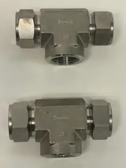 LOT OF 2 SWAGELOK SS STAINLESS TEE 1