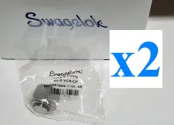 X2 NEW SS-8-VCR-CP SWAGELOK 316 STAINLESS VCR FACE SEAL FITTING 1/2 INCH CAP