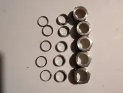 SWAGELOK SS-1212 STAINLESS STEEL 316 NUT FOR 3/4 IN. TUBE FITTING LOT OF 5 NEW