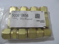 6PCS. SWAGELOK B-810-6 BRASS FITTING UNION 1/2