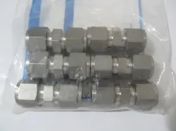 6PCS. SWAGELOK SS-810-6 STAINLESS STEEL UNION 1/2