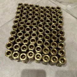 SWAGELOK B-810-6 BRASS COMPRESSION UNION 1/2 X 1/2 TUBE FITTING NEW (LOT OF 80)
