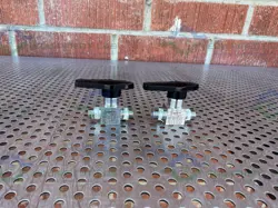 LOT OF 2 - SWAGELOK SS-43M4 STAINLESS STEEL BALL VALVE 3000 PSI