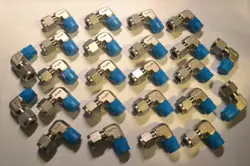 (QTY. 24) SWAGELOK STAINLESS STEEL TUBING FITTINGS, 3/8