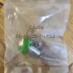NEW CAJON SWAGELOK SS-4-VCR-3-.75LG 316 STAINLESS STEEL SOCKET WELD GLAND 1/4