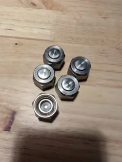 LOT OF 5- SWAGELOK STAINLESS STEEL TUBE PLUG FITTING, 1/2