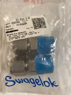 (2EA) SWAGELOK SS-810-1-8 TUBE FITTING 1/2