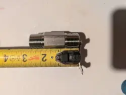1 - SWAGELOK STAINLESS STEEL HEX PIPE NIPPLE, 2.50