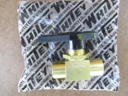 WHITEY SWAGELOK B-43XF4  BRASS VALVE