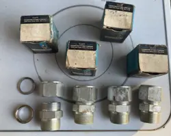 4 NOS SWAGELOK S-2000-1-20 MALE CONNECTOR 1-1/4'' TUBE X 1-1/4'' MALE PIPE
