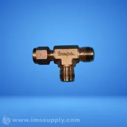 SWAGELOK BRASS PIPE UNION T-FITTING 2