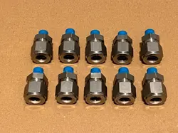 NEW SWAGELOK SS-810-1-2, 1/2 IN. TUBE OD X 1/8 IN. MALE NPT, 10 PIECES