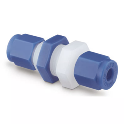 SWAGELOK PFA-420-61 TUBE FITTING, BULKHEAD UNION, 1/4