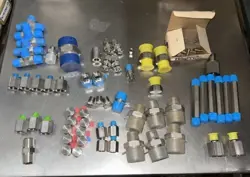 LOT OF SSP, S-LOK, PARKER, CAJON, SWAGELOK, HAMLET FITTINGS ALL NEW