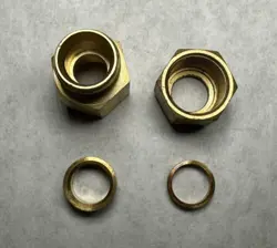 BRASS FEMALE CONNECTOR