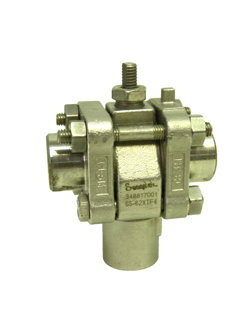 USED - SWAGELOK SS-62XTF4 SS 3-PIECE 60 SERIES 3-WAY BALL VALVE ASSY