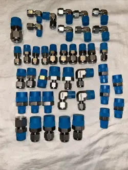 41 PCS MIX LOT NEW SWAGELOK FITTINGS