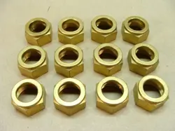NEW LOT OF 12 SWAGELOK B-1212-1 BRASS 3/4 TUBE COMPRESSION FITTING NUT