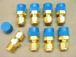 NEW 8 SWAGELOK B-400-1-6 BRASS 3/8 NPT MALE TO 1/4 TUBE COMPRESSION FITTING