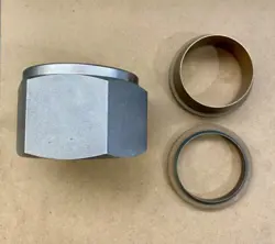NEW SWAGELOK SS-3202-1 316 STAINLESS STEEL NUT WITH FERRULES, 2