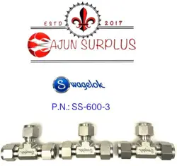 ~NEW~ SWAGELOK P.N.:SS-600-3
