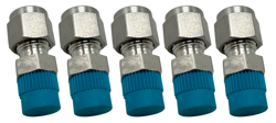5X SWAGELOK STAINLESS STEEL CONNECTOR FITTING 1/4