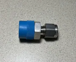 SWAGELOK SS-400-1-6 MALE CONNECTOR FITTING, 1/4” TUBE X 3/8” MNPT