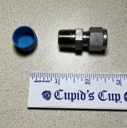 SWAGELOK SS-600-1-6 MALE CONNECTOR FITTING, 3/8IN OD TUBE X 3/8IN M NPT
