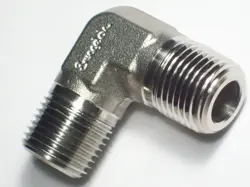 1 - SWAGELOK STAINLESS STEEL PIPE MALE ELBOW, 1/2 IN. MALE NPT, SS-8-ME