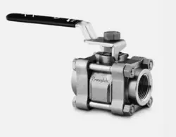 NEW SWAGELOK S-63TF8 CARBON STEEL 3-PIECE 60 SERIES BALL VALVE, 1/2 IN. FNPT